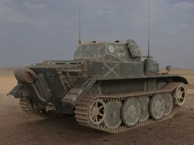 PzKpfw II Ausf L Luchs SdKfz123 3D model