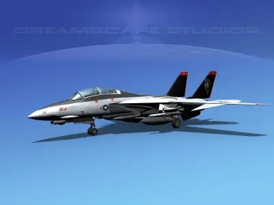 Grumman F-14D Tomcat T09a vf101 3D model