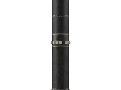 R-39 ICBM ballistic missile 3D model