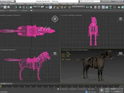 Horse - D3 3D model