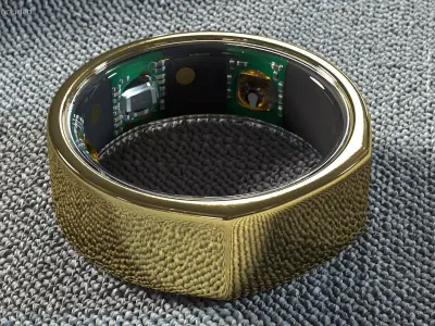 Oura Ring Gold 3D model