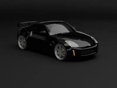 Nissan 350Z Free low-poly 3D model
