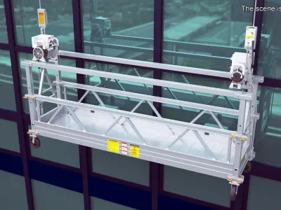 Window Cleaning Platform 3D model purchase