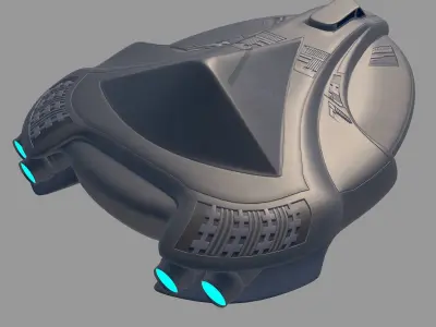 battleship alkesh v2 3D model