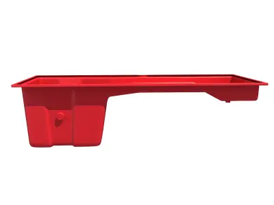 Red Engine Oil Sump Pan 72 3D model