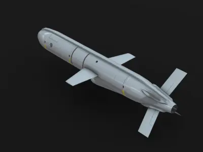 Delilah Cruise Missile Low-poly 3D model