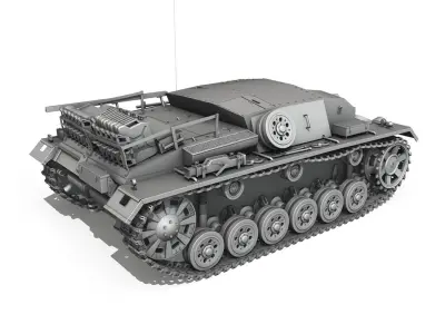 StuG III - Ausfuerung B 3D model