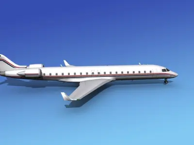 Bombardier CRJ700 Corporate 1 3D model