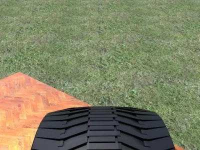 ORTAS TIRE NO 27 GAME READY Low-poly 3D model