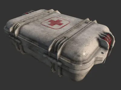 First Aid Kit Medical Supplies Low-poly 3D model
