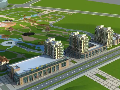 Commercial Building Collection 50 items Vol2 3D model