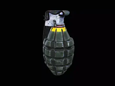 realistic grenade 3D model