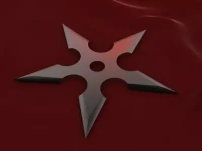 5 Point Shuriken 3D model