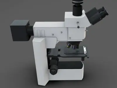 Microscopes Low-poly 3D model