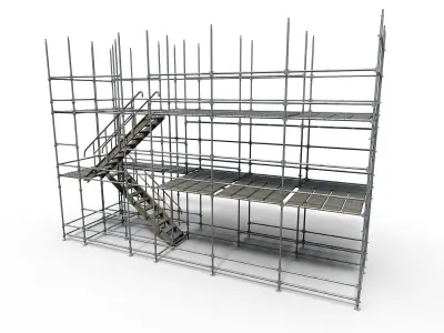 Scaffolding Low-poly 3D model