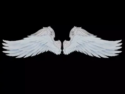 Angel Wings low-poly Low-poly 3D model
