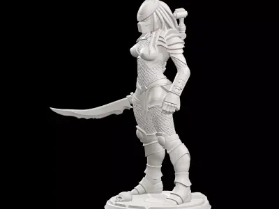Machiko Noguchi Alien vs Predator Miniature 3D print model