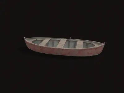 Fishing Boat V02 Low-poly 3D model