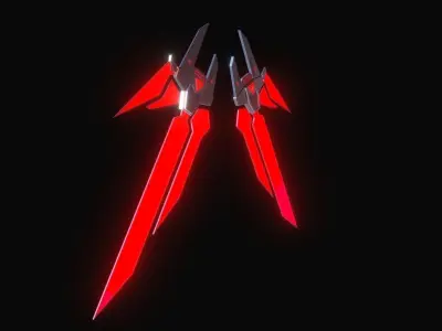 Mechanic Wing Low-poly 3D model