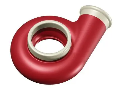 Kids Compressor Housing Toy 3D model