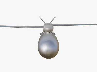 FAB-1500M54 UMPK Russian 1500KG Glide Bomb Game Ready PBR Low-poly 3D model