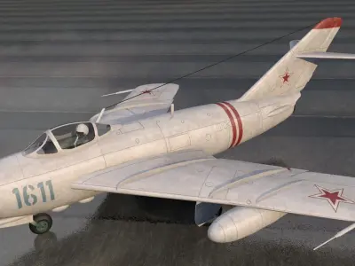 Mikoyan-Gurevich MiG-17 Fresco 3D model