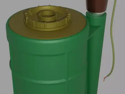 Mine POB Low-poly 3D model