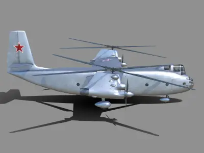 Kamov Ka-22 Low-poly 3D model
