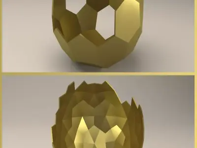 Modern Sculpture of Easter Egg Free 3D print model