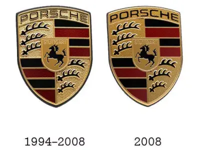 Porsche New Crests Bundle Low-poly 3D model