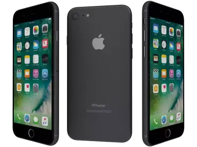 Apple iPhone 7 Jet Black 3D model