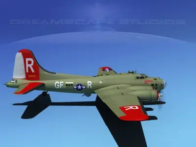 Boeing B-17G Flying Fortress HP V01 3D model
