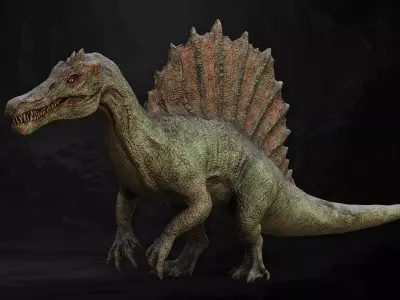 Spinosaurus - Spino Dinosaur Low-poly 3D model