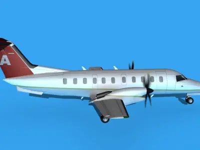 Embraer EMB120 Avior Express 3D model