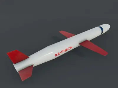 Tomahawk Cruise Missile BGM-109 Low-poly 3D model