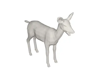Deer  Wild animal Low-poly 3D model