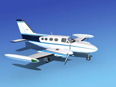 Cessna 421 Golden Eagle V07 3D model