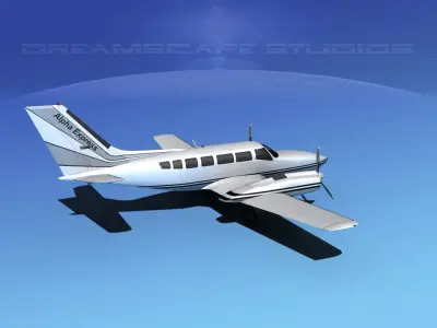 Cessna 404 Titan Alpha Express 3D model