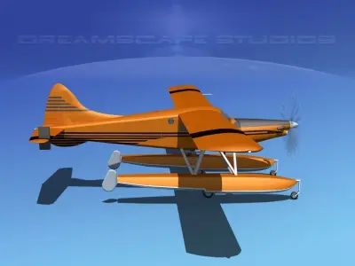 DeHavilland DHC-2 Turbo Beaver V05 3D model