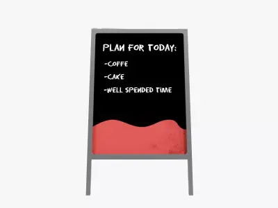 Advertising Board 3D model