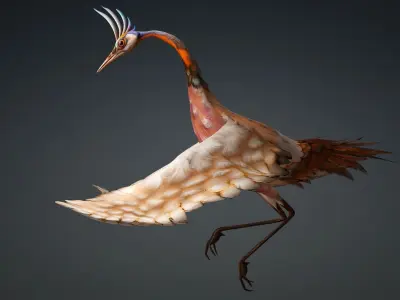 Crane Bird-B2 3D model