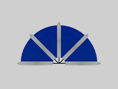 Kitana Fan Blade 3D Model Low-poly 3D model