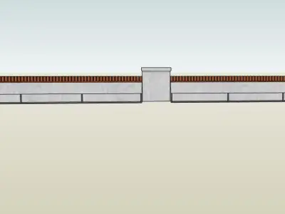 Bleacher Low-poly 3D model