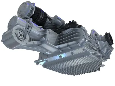 Transmission Cutaway Cayman 981 Boxster 3D model