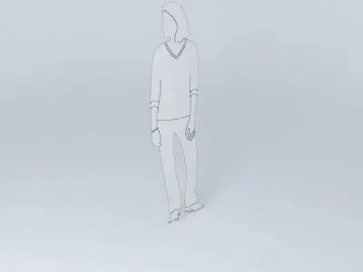 cunard woman Free 3D model