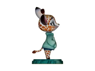 Cute Giraffe 3D model