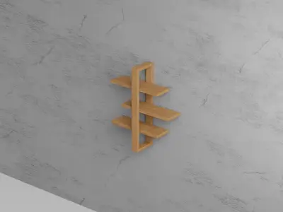 Modern SHelf Design Free 3D model