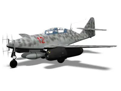 Messerschmitt Me 262 B1U1 3D model