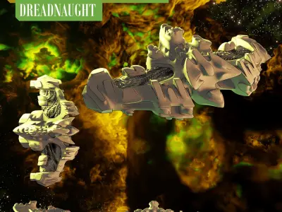 Twilight Imperium Naalu Collective Ship Models 3D print model