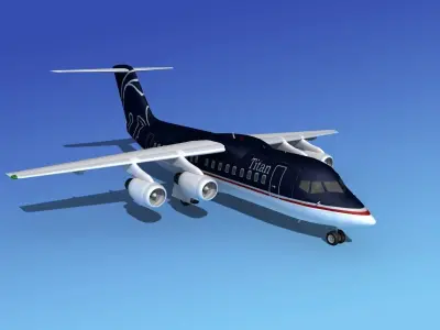 BAe 146-200 Titan 3D model